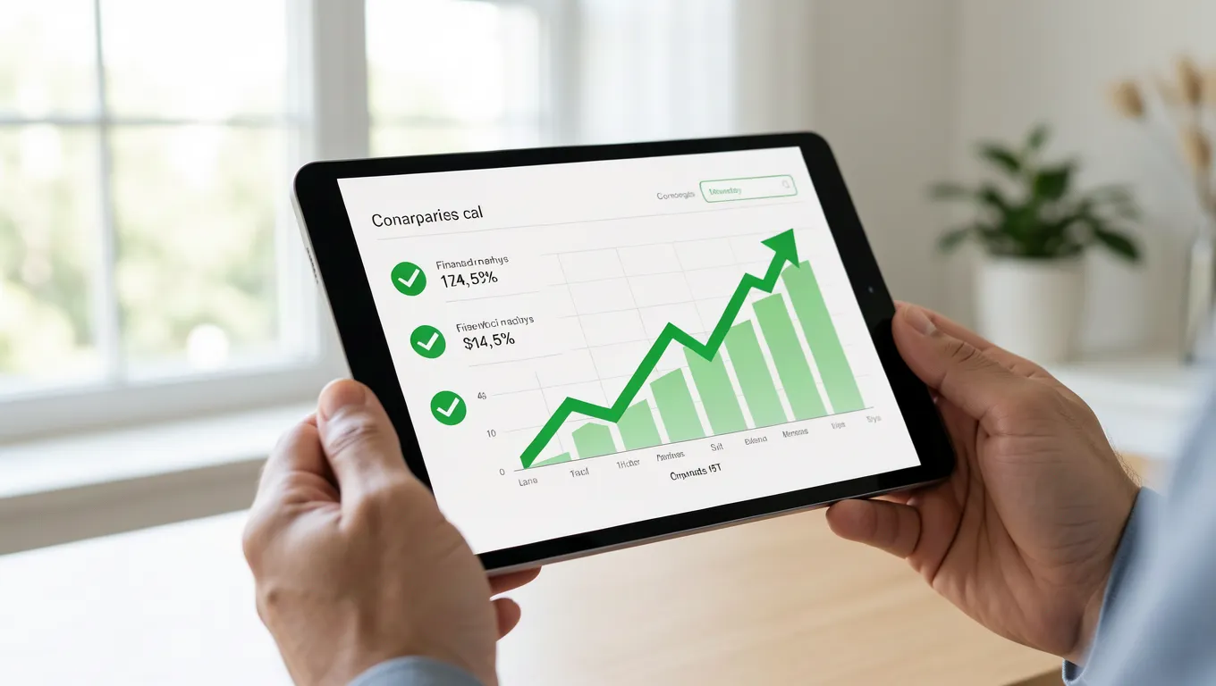 Person reviewing top unsecured personal loan comparison options on a tablet