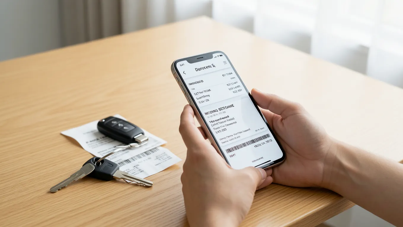 Smartphone displaying a banking app for no credit check cash loans in 2026
